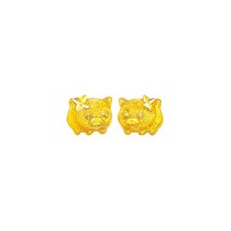 24k 순금 꽃돼지 귀걸이 0.41g/1ea