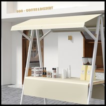 접이식 철제 플리마켓 매대 행사 부스 진열대 가판대, 150x60x200, 레드
