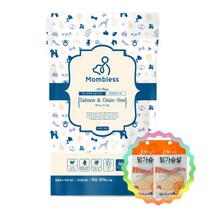 맘블레스 그레인프리 연어 피모/전연령 1.2kg+샘플+촉촉 닭안심, 연어 전연령 1.2kg