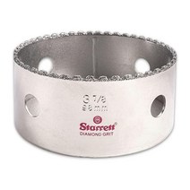 Starrett 다이아몬드 그릿 홀 톱 - 작은 직경 구멍을 뚫는 데 이상적 - 지름 10.4cm(4-1/8인치) 절단 깊이 4.1cm(1-5/8인치) 스레드 사이즈 1.6cm, 3-7/8