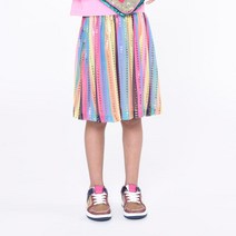 MARC JACOBS [23SS] 멀티컬러 스트라이프 골드로고 스커트