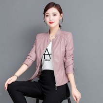 가죽자켓 여자 라이더자켓 가을 겨울 여성 레더자켓 가죽 점퍼 숏자켓 갈색자켓 092
