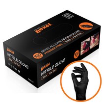 벡셀 니트릴장갑/쉐프장갑 블랙 100매 1박스/고급재질, 1개