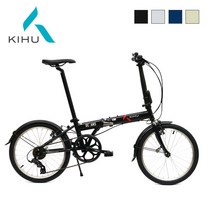 키후 오션즈 미니벨로 접이식자전거 완조립, 모노베이지(100%조립배송)