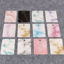 5cm 마블링 악세서리 포장속지_100p 고정펀칭 종이택