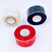 배관보수테이프 뷔르트 25.4mmx 3.65M x 0.5T/ 검정 빨강 투명