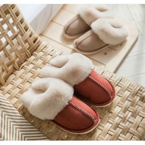 겨울 사방한용푸 스웨이드 털슬리퍼 밍크털 거실화, E스웨이드슬리퍼 진그레이L