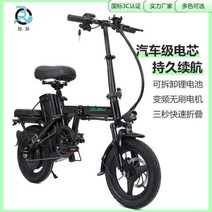 배달 전기자전거 성전기 자전거 학생 모델 인치 리튬 배터리 운전 접이식 충격 흡수, 01 black, 03 48V 20AH