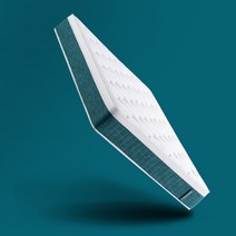 [오늘출발] 젠티스 레인보우 매트리스 컬러시리즈 슈퍼싱글 퀸 유로탑 롤팩 매트리스, 01.탄탄한 타입, 02.레인보우 블루그린(26cm)