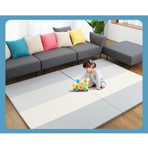 국내산 층간소음방지 접이식 거실바닥매트 폴더매트 1400x2800 7DCC30, 크림, 고밀도PE폼, 3게