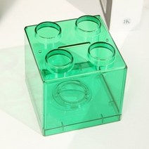VH 컬러투명블럭저금통 선물용, 그린