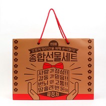 반8 종합선물세트 종이 쇼핑백 L 선물 포장 가방, 단품, 단품