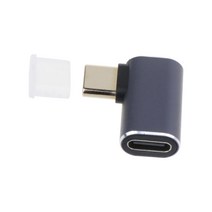 90도 USB C 어댑터 PD Type C 남성 대 여성 익스텐더 8K@60Hz 비디오 USB