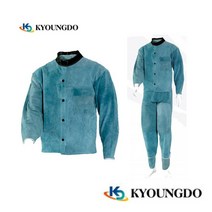 용접자켓 용접바지 가죽 용접복 멜빵 용접옷 용접상의 용접하의 작업복 경도상사, 용접자켓A형(별대)