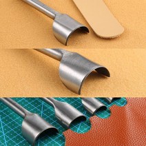 LMDZ 1Ps 가죽 공예 도구 하프 라운드 커터 펀치 수제 벨트 스트랩 3mm-50mm 용 아크 모양, 02 5mm