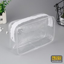 PVC 투명파우치 비닐가방 여행 지퍼주머니, 5개
