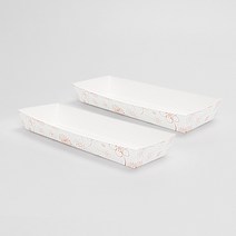 (DK) 떡 베이커리 포장 일회용 용기 다용도 사각 종이 트레이 DK-28호 100개