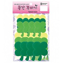 잎모양 펠트소품 네잎크로버 (교실 학급 환경 미화 게시판 꾸미기), 상세페이지 참조, 상세페이지 참조