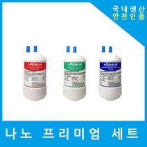 SK매직정수기필터 호환 WPU-A400C 프리미엄 전체세트, 프리미엄세트 4인치 복합 단방향 3개