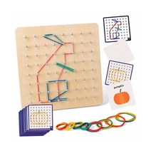 64pin 18cm 목재네일보드 지오보드 고무줄놀이