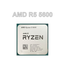 AMDRyzen 5 5600 R5 3.5GHz 6 코어 12 스레드 CPU 데스크탑 액세서리 프로세서 7NM L3 = 32M 100 000000927 소켓 AM4 신제품, 기본