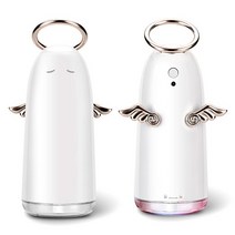 미니 [에이런]USB 휴대용 사무실용 귀여운 차량용 가습기 천사가습기, 핑크