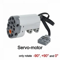 전원 기능 모터 기술 부품 MOC 멀티 툴 서보 트레인 모터 PF 8293 8883 모델 빌딩 블록 모든 브랜드 호환, Servo-motor