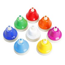 고급 핸드 터치벨 8음 세트 크리스마스 핸드벨 교구, 단품