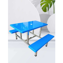 매점테이블 공장 학교 스낵 바 식당 급식실 의자 세트, 녹색 110x140x75cm