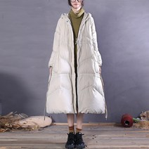 여성 경량 롱패딩 후드 여자 다운 겨울 봄 항공점퍼 W022 엄마 선물 55 66 77 덕다운