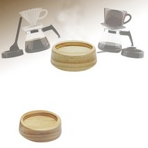 드립커피 타원형 우드템퍼받침 원목뎀퍼 받침 깔끔한 단풍나무목