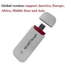 H760-9 4G USB 와이파이 동글 광대역 모뎀 스틱 150Mbps LTE 라우터 지원 미국 유럽 아프리카 중동 아시아, 01 White