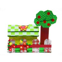 종이접기패키지 집모양 저금통 만들기재료 세트, 5인용