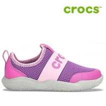 크록스 아동화 40- 205362-57L Kids Swiftwater Easy-On Logo Shoe