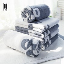 DO 방탄소년단굿즈 BTS수건 캐릭터콜라보수건 죽사타월, H_그레이