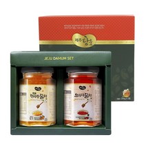 제주 제철진미 더불어 담움2종(한라봉차+오미자차 각 250g)