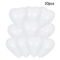 발렌타인데이 러브 하트 모양 라텍스 풍선 장미 곰 선물 장식 웨딩 약혼 신부 핑크 가방, heart white