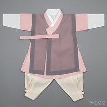 하민 핑크 선비두루마기 남아한복 (1호-12호) 남아돌복 유아 아동 추석빔 설빔 설날 유치원 행사 촬영 NA048A
