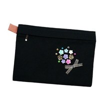 루비다이야 파우치1 만들기 퀼트 바느질키트 DIY 패키지, 1개, 813.샤뱡샤방 블랙