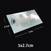 해외직구 휴대폰 케이스 뒷면 마블 다크 나이트 배트맨 로고 스티커 아이폰12 프로 갤럭시 노트 핸드폰 금박 장식, 1개, 배트맨 스티커 2