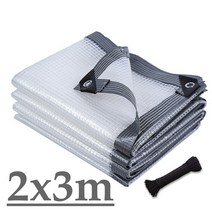 절반 투명 PE 방수 타포린 퍼걸라 커스터마이즈 사이즈 정원 덮개 차양 teldos 외부 불 침투성 햇빛, 11 2x3m