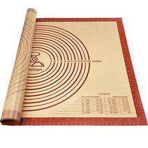 Oudisen Silicone Pastry Mat Baking Mat Non-Stick Non-Slip Extra Large Bread Kneading Board with Meas, 1