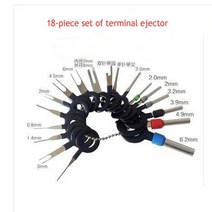 자동차 플러그 터미널 제거 도구 바늘 추출기 픽업 와이어 하네스 철수 세트 복구, 01 18PC
