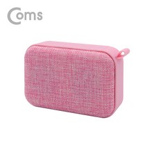 Coms 페브릭 스피커 핑크