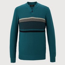 인디안 [봄 간절기 최저가] 고급 면혼방 패턴 헨리넥 니트 티셔츠 MIBBRYS1271NBC