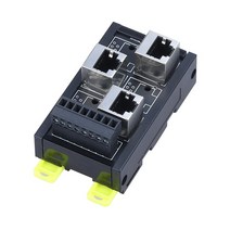 RJ45 네트워크 포트 터미널 블록 케이블 8 핀 2/3/4/5/6 홀 허브 스위치 직렬 신호 변환기 RS232 RS485, 02 3 port