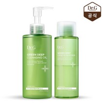 [닥터지]그린 딥 클렌징 오일 210ml+아이 리무버 120ml 세트, 없음