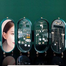 [더이픽] 아크릴 빈티지 레트로 디자인 주얼리 보관 수납박스 KA-A11136, KA-화이트