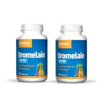 Jarrow Formulas 자로우 파인 파인애플 효소 1000GDU 500mg 60타블렛정 2팩, 60정