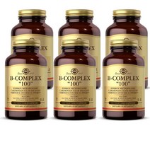 Solgar BComplex 솔가 비 컴플렉스 100 ct 1팩, 6팩